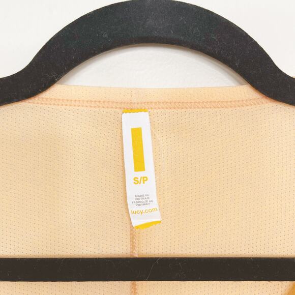 Lucy Drape Back Short Sleeve Workout Tee Small S High Low Hem Orange Creamsicle - Picture 8 of 10